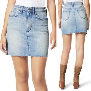 NWT Joe’s Jeans The HR Mini Skirt in Close Call Raw Hem Mini Denim 24